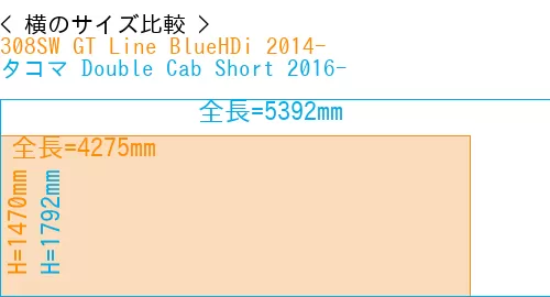 #308SW GT Line BlueHDi 2014- + タコマ Double Cab Short 2016-